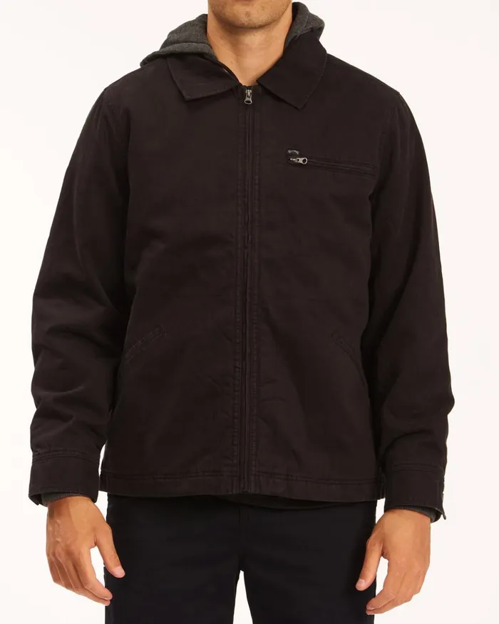 Billabong Barlow Hooded Jacket Black Men Jackets