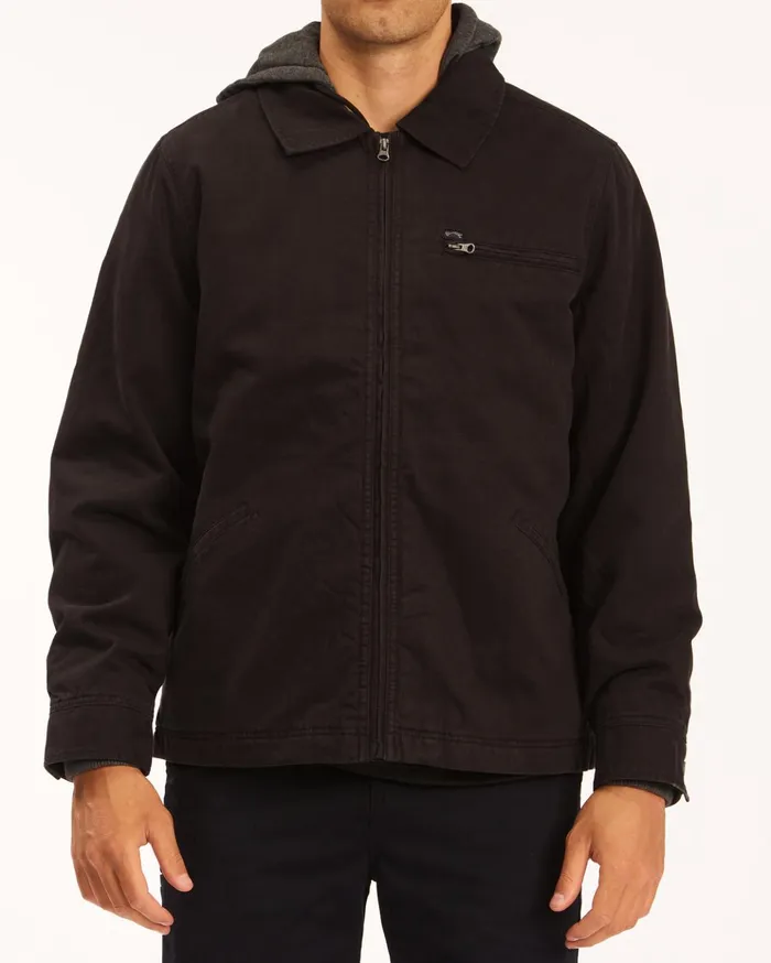 Billabong Barlow Hooded Jacket Black Men Jackets Billabong Barlow Hooded Jacket Black Men Jackets