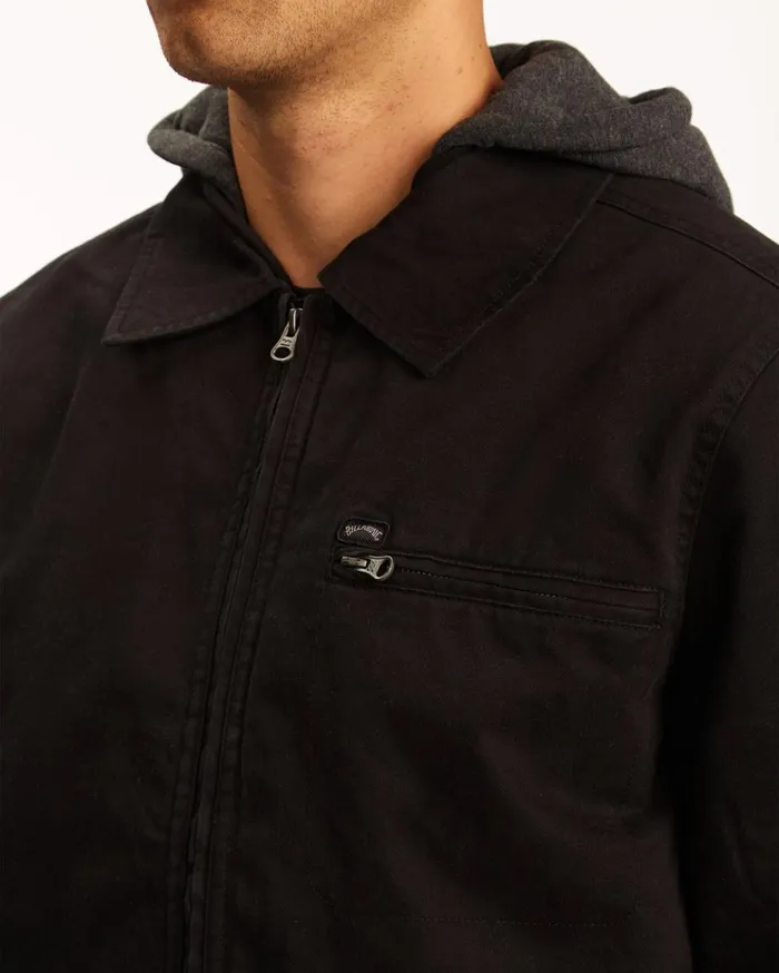 Billabong Barlow Hooded Jacket Black Men Jackets Billabong Barlow Hooded Jacket Black Men Jackets