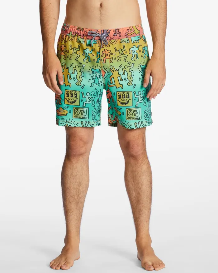 Billabong Bash Layback 17quot Boardshorts Multi Men Elastic Waist Boardshorts Billabong Bash Layback 17quot Boardshorts Multi Men Elastic Waist Boardshorts