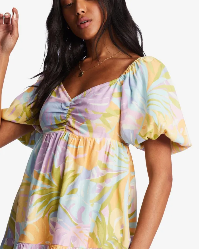 Billabong Be Mine Babydoll Dress WhiteMulti Women Dresses Billabong Be Mine Babydoll Dress WhiteMulti Women Dresses