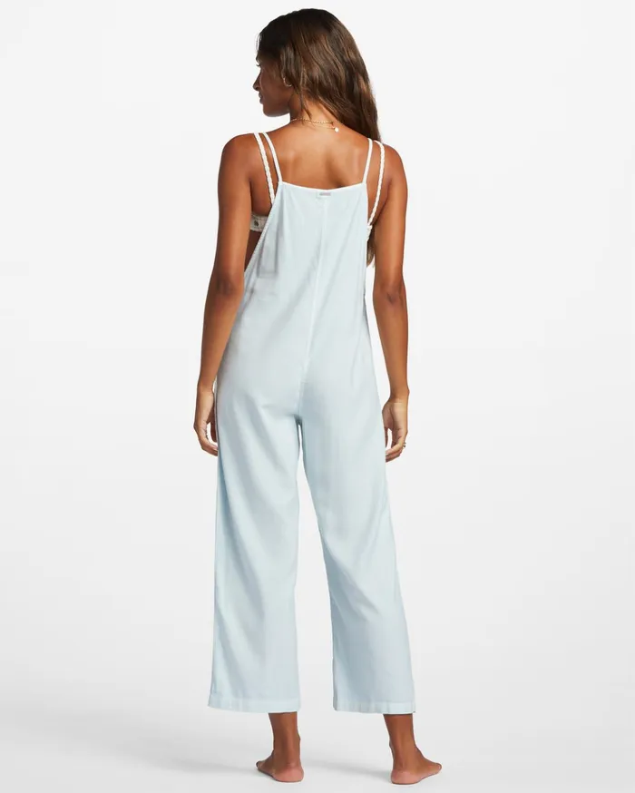 Billabong Beach Cruiser WideLeg Overalls Light Chambray Women Rompers and Jumpsuits Billabong Beach Cruiser WideLeg Overalls Light Chambray Women Rompers and Jumpsuits
