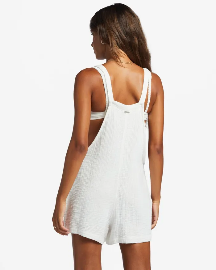 Billabong Beach Crush Romper Salt Crystal Women Shorts Billabong Beach Crush Romper Salt Crystal Women Shorts