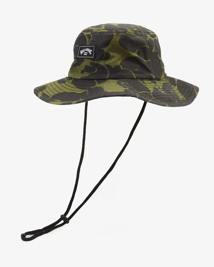 Billabong Big John Print Surf Safari Hat Green Camo Men Hats