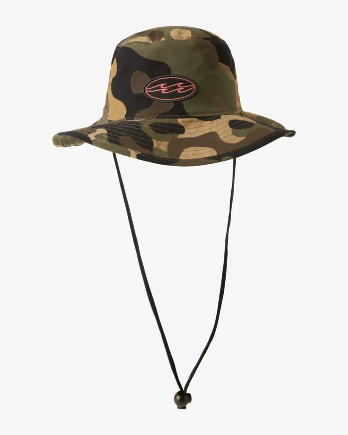 Billabong Big John Print Surf Safari Hat Olive Camo Men Hats
