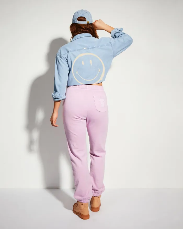 Billabong Billabong X Smiley Happy Saturday Joggers Lady Lavender Women Pants Billabong Billabong X Smiley Happy Saturday Joggers Lady Lavender Women Pants