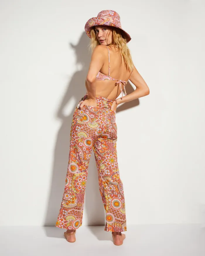 Billabong Billabong X Smiley So Trippy Linen Pants Multi Women Pants Billabong Billabong X Smiley So Trippy Linen Pants Multi Women Pants