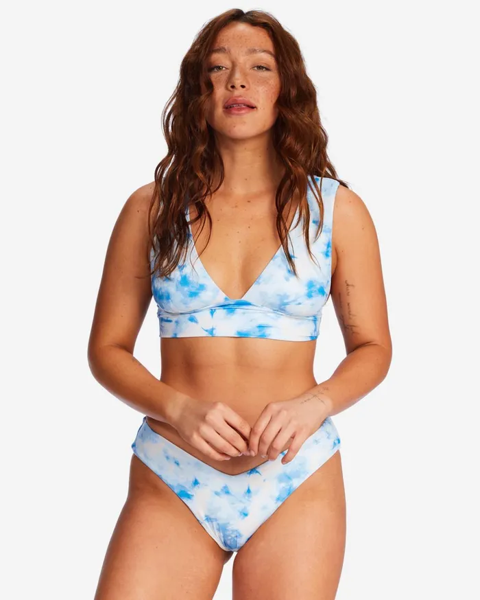 Billabong Bleached Blue Plunge Bikini Top Classic Blue Women Bikini Tops Billabong Bleached Blue Plunge Bikini Top Classic Blue Women Bikini Tops