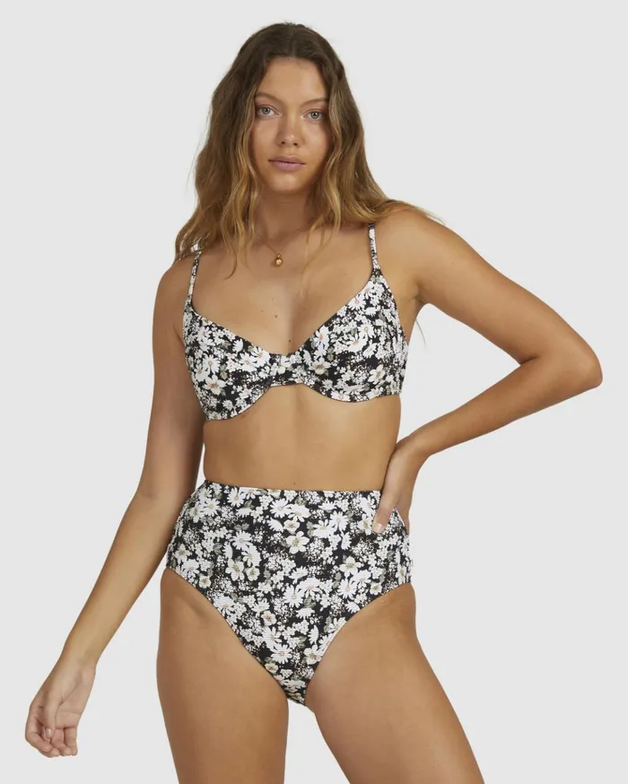 Billabong Bliss Fall Nova DD Bra Bikini Top Black Women Bikini Tops
