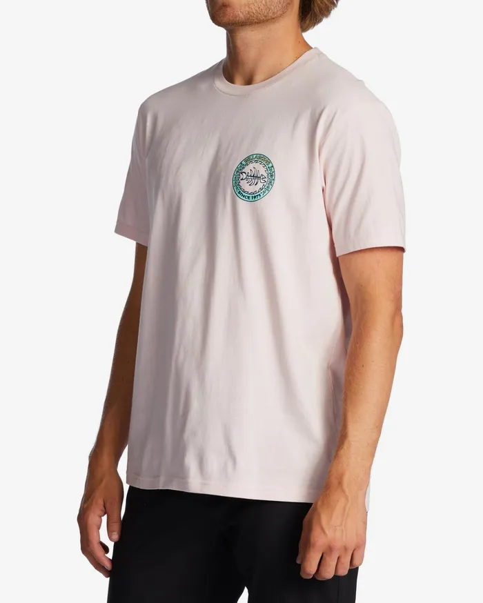 Billabong Bonez TShirt Pink Haze Men TShirts Billabong Bonez TShirt Pink Haze Men TShirts