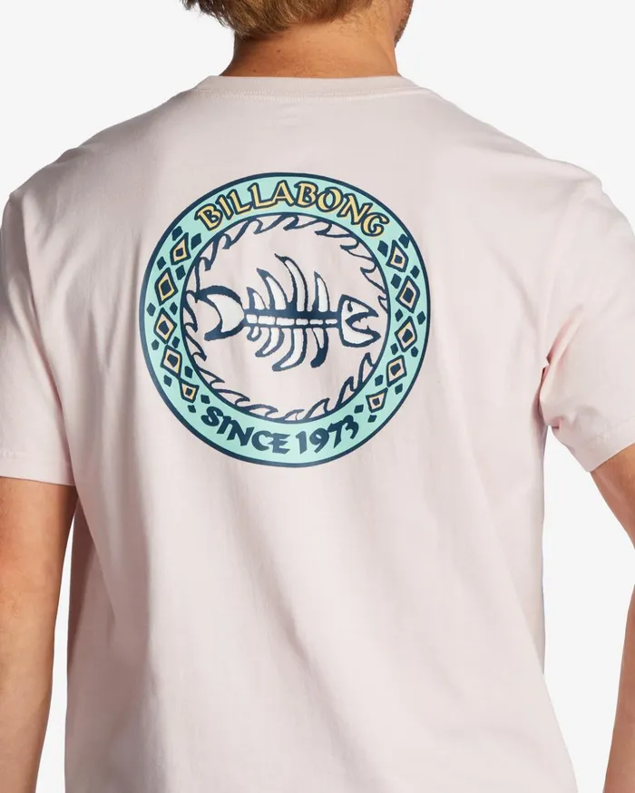 Billabong Bonez TShirt Pink Haze Men TShirts Billabong Bonez TShirt Pink Haze Men TShirts