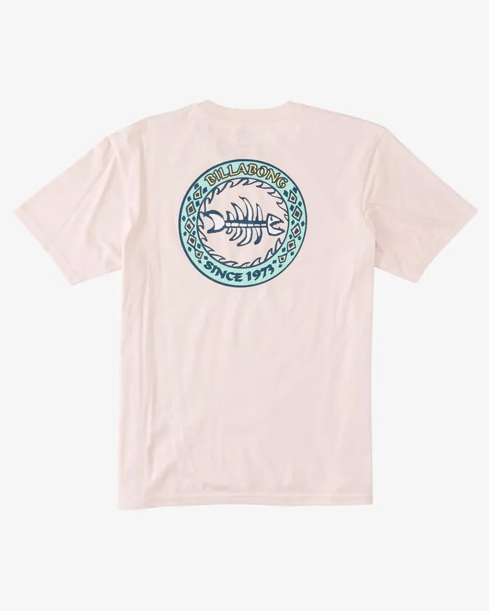 Billabong Bonez TShirt Pink Haze Men TShirts Billabong Bonez TShirt Pink Haze Men TShirts