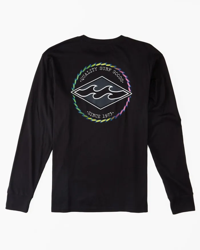 Billabong Boy039s Rotor Diamond Long Sleeve TShirt Black Kids Boys039 Tees Billabong Boy039s Rotor Diamond Long Sleeve TShirt Black Kids Boys039 Tees
