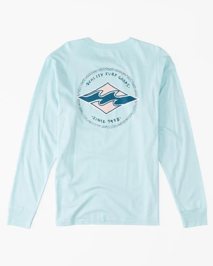 Billabong Boy039s Rotor Diamond Long Sleeve TShirt Coastal Kids Boys039 Tees