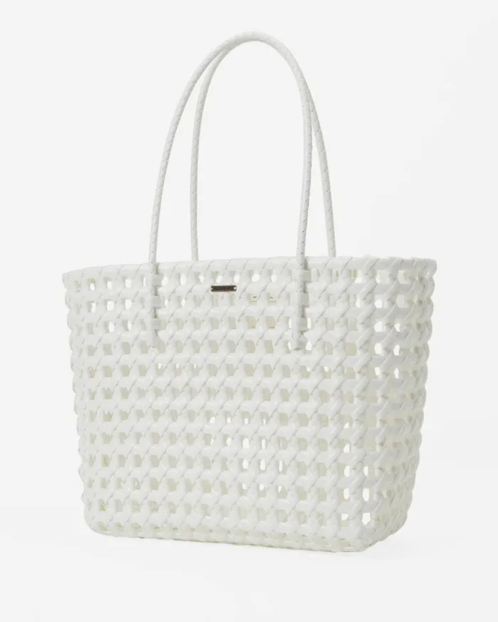 Billabong Bright Side Carry Tote Bag Salt Crystal Women Handbags and Totes Billabong Bright Side Carry Tote Bag Salt Crystal Women Handbags and Totes