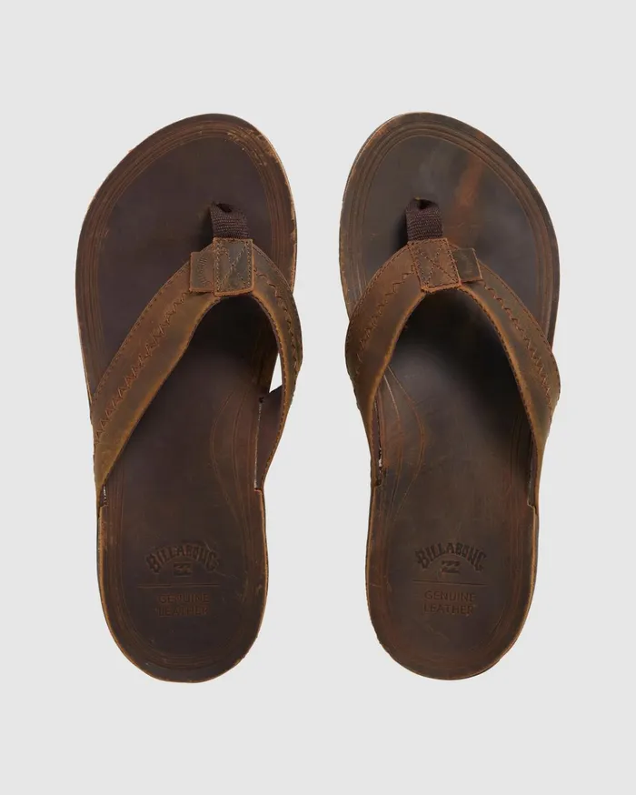 Billabong Brunswick Thong Sandals Dark Chocolate Men Flip Flops
