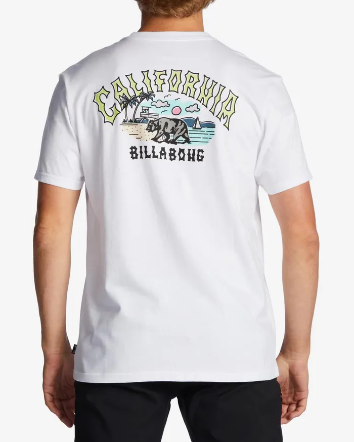 Billabong CA Arch TShirt White Men TShirts Billabong CA Arch TShirt White Men TShirts