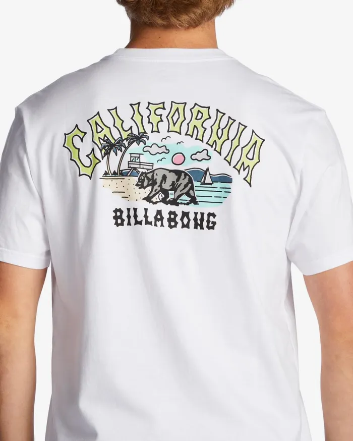 Billabong CA Arch TShirt White Men TShirts Billabong CA Arch TShirt White Men TShirts