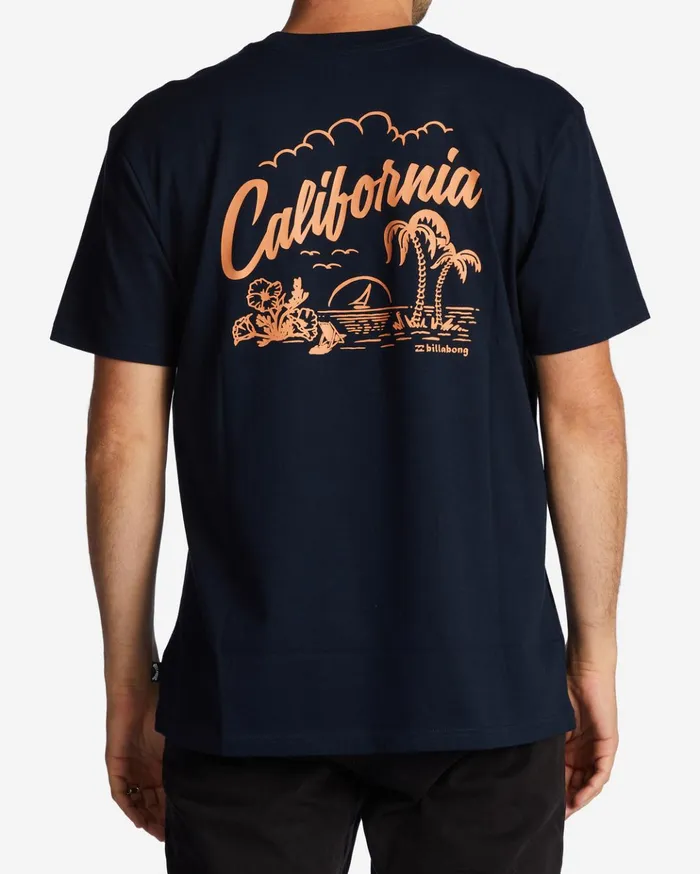 Billabong CA Greeter TShirt Navy Men TShirts Billabong CA Greeter TShirt Navy Men TShirts
