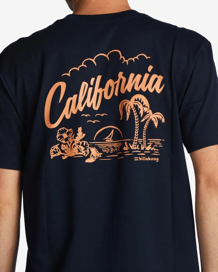 Billabong CA Greeter TShirt Navy Men TShirts Billabong CA Greeter TShirt Navy Men TShirts