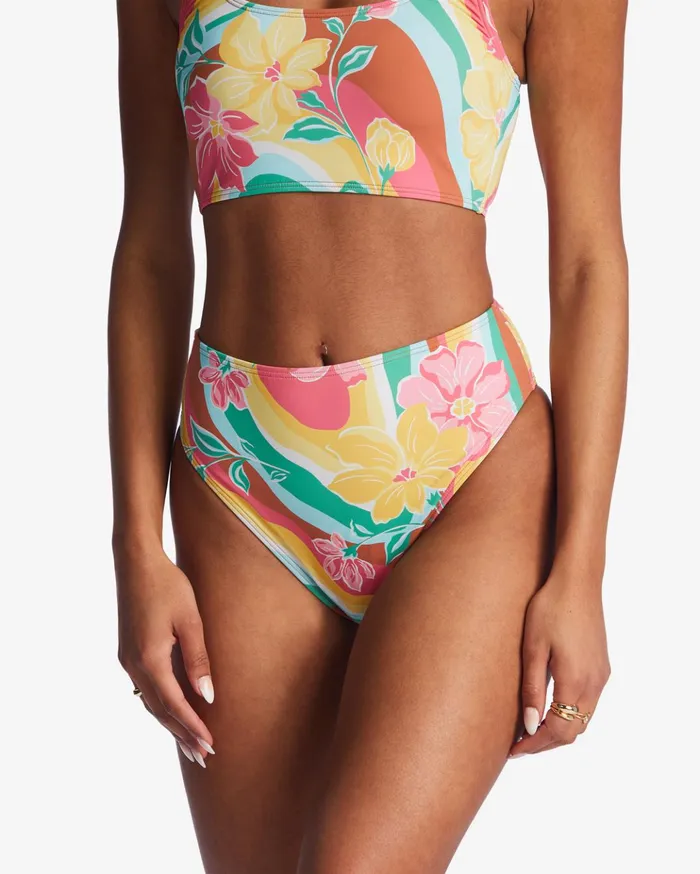 Billabong Chasin Sunbeams Rise Bikini Bottoms Multi Women Bikinis Billabong Chasin Sunbeams Rise Bikini Bottoms Multi Women Bikinis