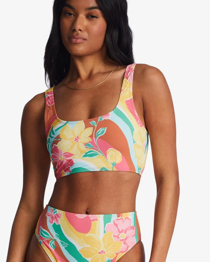Billabong Chasin Sunbeams Tank Bikini Top Multi Women Bikinis Billabong Chasin Sunbeams Tank Bikini Top Multi Women Bikinis