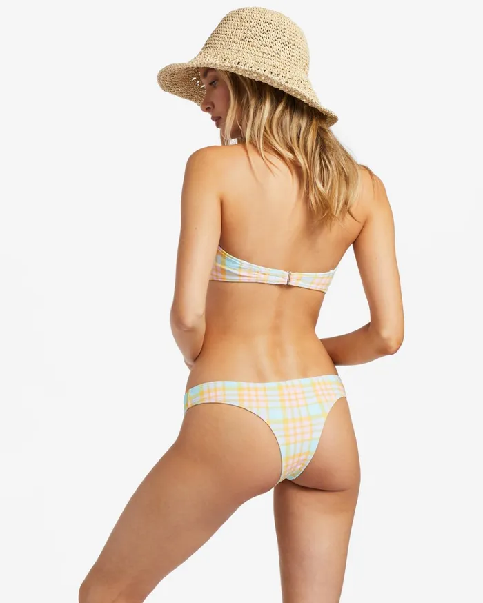 Billabong Check Please Cocoa Skimpy Bikini Bottoms Multi Women Bikinis