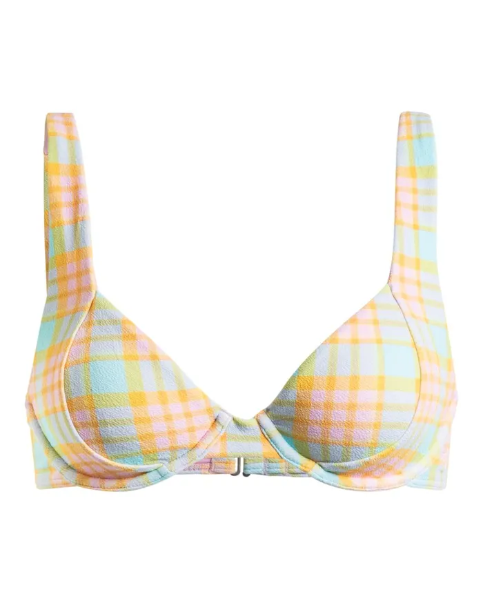 Billabong Check Please Emma Underwired Bikini Top Multi Women Bikinis Billabong Check Please Emma Underwired Bikini Top Multi Women Bikinis