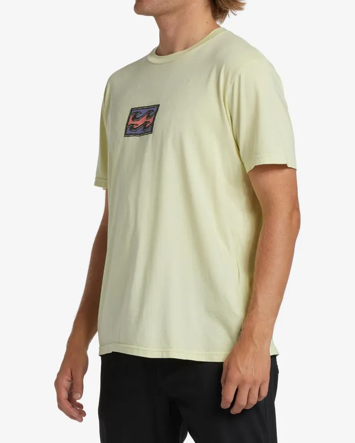 Billabong Chest Wave Washed Short Sleeve TShirt Light Green Men TShirts Billabong Chest Wave Washed Short Sleeve TShirt Light Green Men TShirts