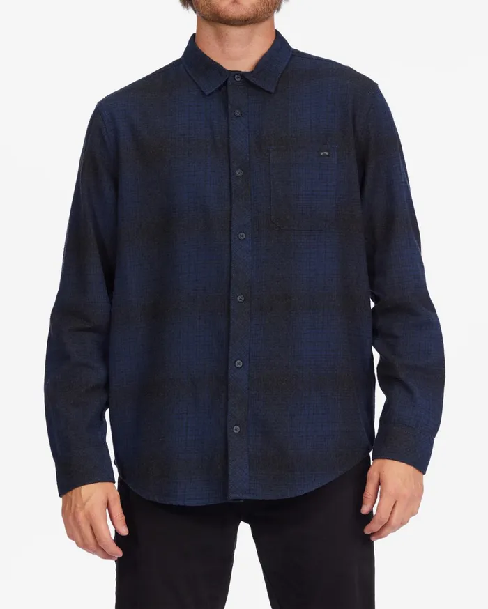 Billabong Coastline Flannel Shirt Dark Blue Men Shirts