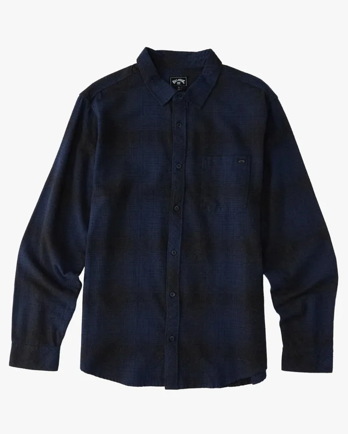 Billabong Coastline Flannel Shirt Dark Blue Men Shirts Billabong Coastline Flannel Shirt Dark Blue Men Shirts