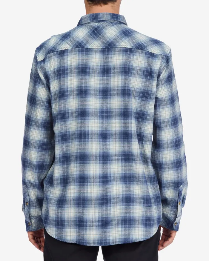 Billabong Coastline Flannel Shirt Dusty Blue Men Shirts Billabong Coastline Flannel Shirt Dusty Blue Men Shirts