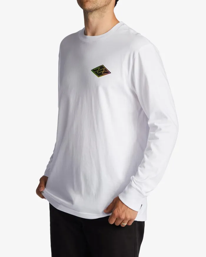 Billabong Crayon Wave Long Sleeve TShirt White Men TShirts Billabong Crayon Wave Long Sleeve TShirt White Men TShirts
