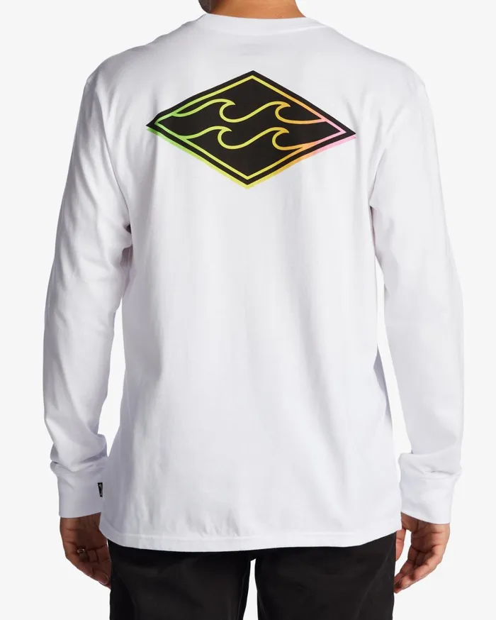 Billabong Crayon Wave Long Sleeve TShirt White Men TShirts Billabong Crayon Wave Long Sleeve TShirt White Men TShirts