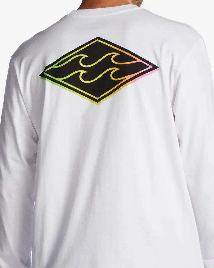 Billabong Crayon Wave Long Sleeve TShirt White Men TShirts Billabong Crayon Wave Long Sleeve TShirt White Men TShirts