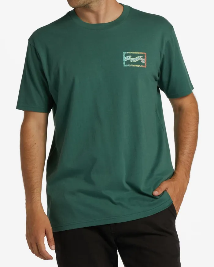 Billabong Crayon Wave TShirt Cypress Men TShirts