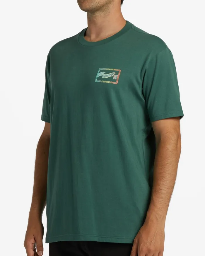 Billabong Crayon Wave TShirt Cypress Men TShirts Billabong Crayon Wave TShirt Cypress Men TShirts