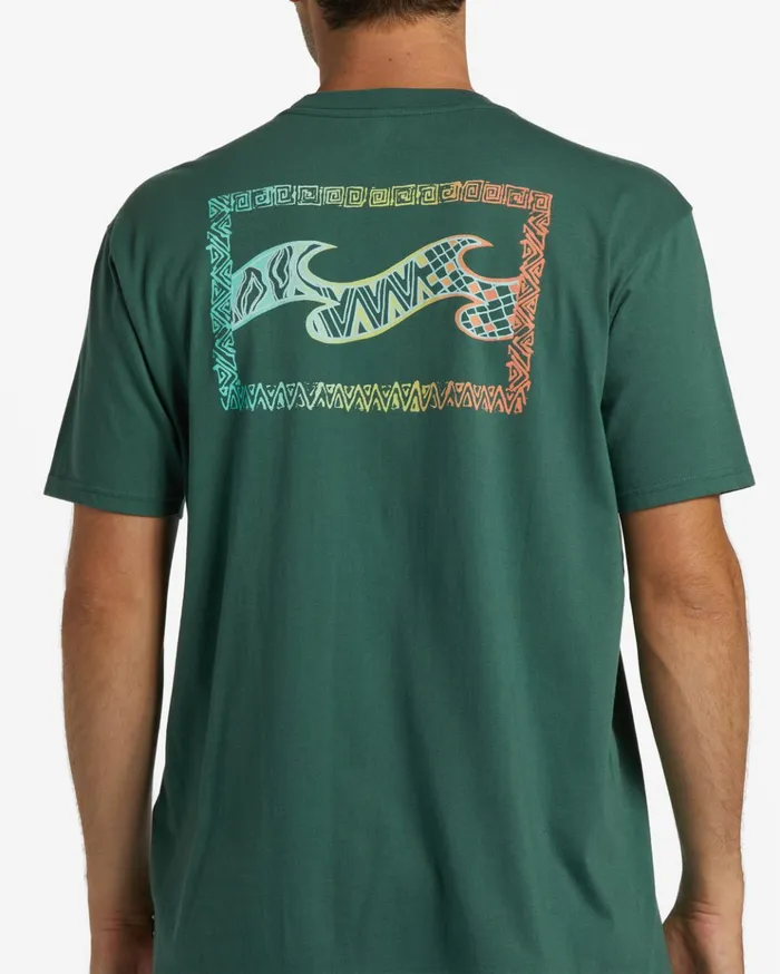 Billabong Crayon Wave TShirt Cypress Men TShirts Billabong Crayon Wave TShirt Cypress Men TShirts