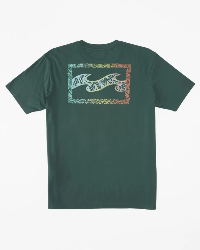 Billabong Crayon Wave TShirt Cypress Men TShirts Billabong Crayon Wave TShirt Cypress Men TShirts