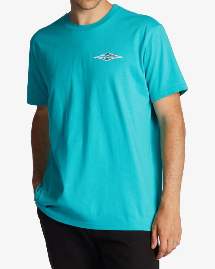 Billabong Crayon Wave TShirt Dark Mint Men TShirts
