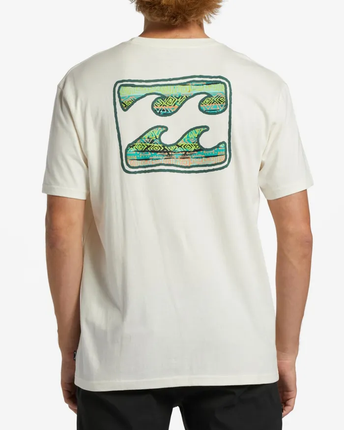 Billabong Crayon Wave TShirt Off White Men TShirts Billabong Crayon Wave TShirt Off White Men TShirts