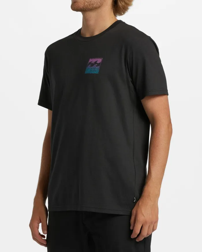 Billabong Crayon Wave TShirt Washed Black Men TShirts Billabong Crayon Wave TShirt Washed Black Men TShirts