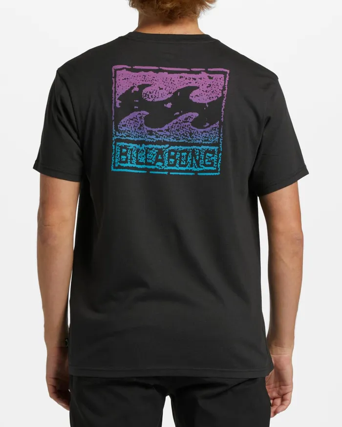 Billabong Crayon Wave TShirt Washed Black Men TShirts Billabong Crayon Wave TShirt Washed Black Men TShirts