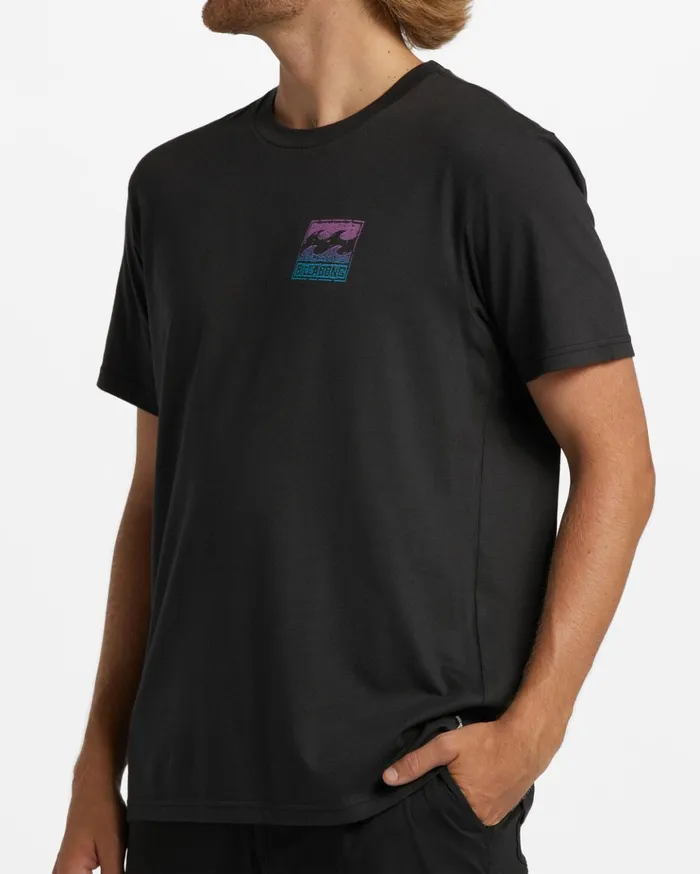 Billabong Crayon Wave TShirt Washed Black Men TShirts Billabong Crayon Wave TShirt Washed Black Men TShirts