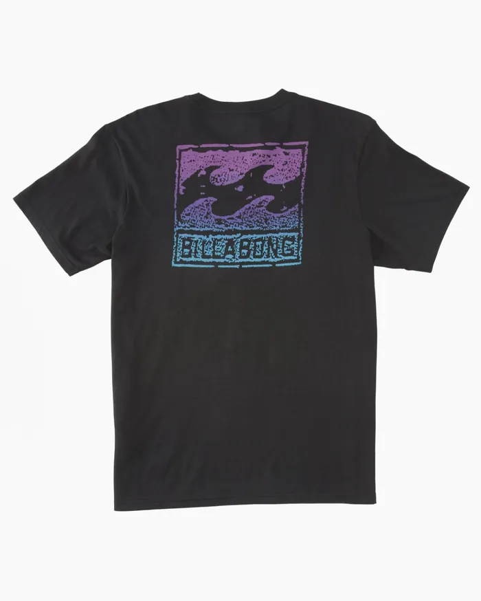 Billabong Crayon Wave TShirt Washed Black Men TShirts Billabong Crayon Wave TShirt Washed Black Men TShirts