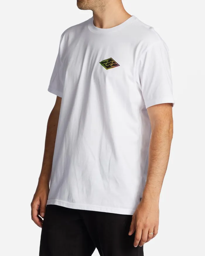 Billabong Crayon Wave TShirt White Men TShirts Billabong Crayon Wave TShirt White Men TShirts