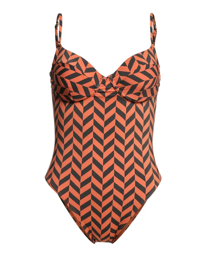 Billabong Cross Step OnePiece Swimsuit Brick Women One Pieces Billabong Cross Step OnePiece Swimsuit Brick Women One Pieces