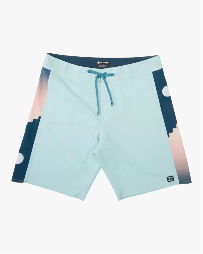 Billabong D Bah CiCLOreg Pro Boardshorts 19quot Light Aqua Men Performance Boardshorts