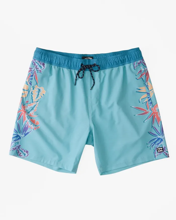 Billabong D Bah Layback Boardshorts 17quot Haze Men Side Pockets