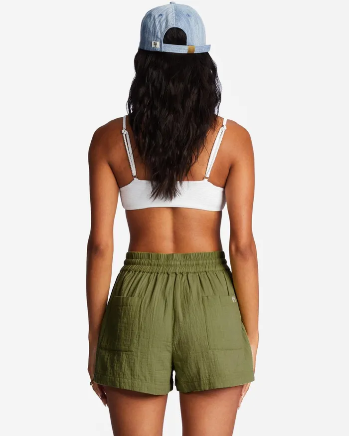 Billabong Day Tripper Elastic Shorts Avocado Women Essentials Billabong Day Tripper Elastic Shorts Avocado Women Essentials